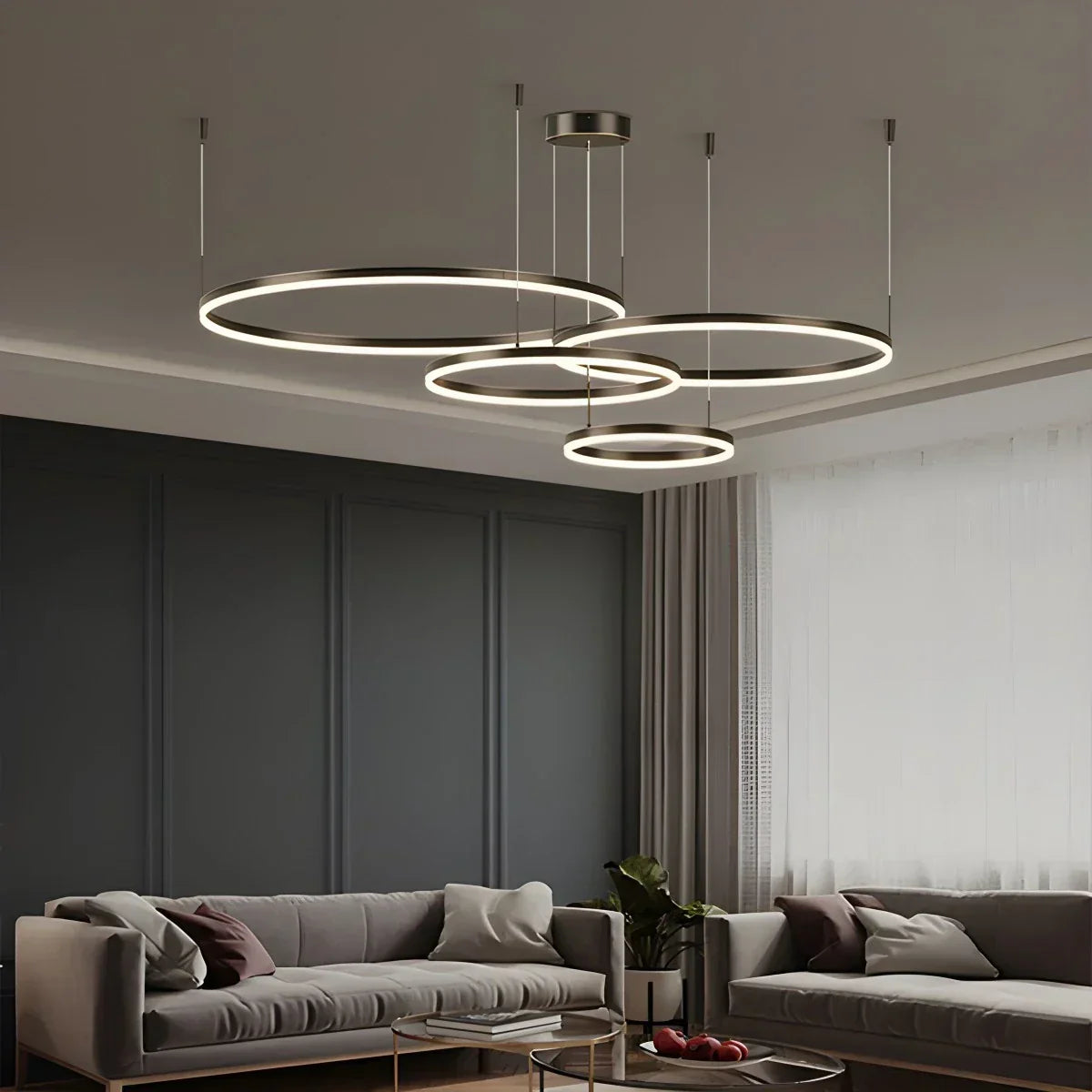 Modern Wireless Ring Chandelier Ceiling Lamp | Desfino