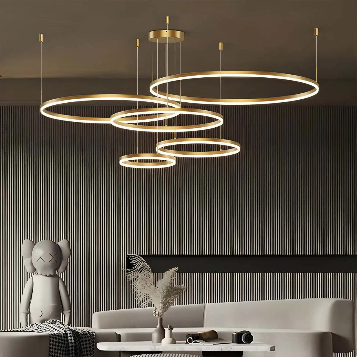 Modern Wireless Ring Chandelier Ceiling Lamp | Desfino