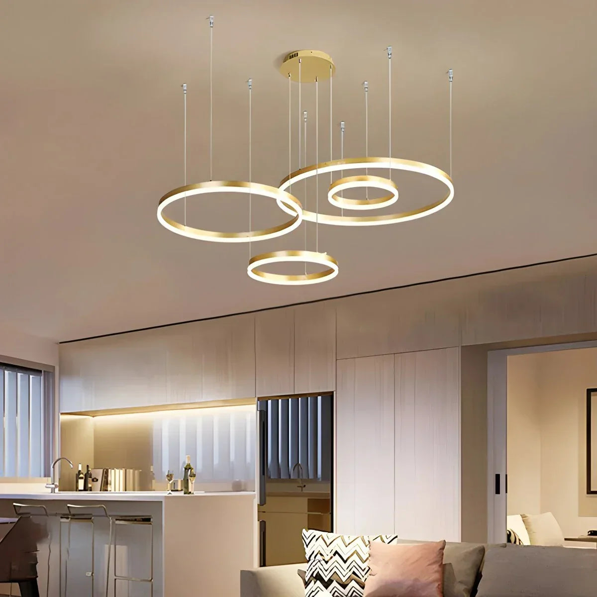 Modern Wireless Ring Chandelier Ceiling Lamp | Desfino