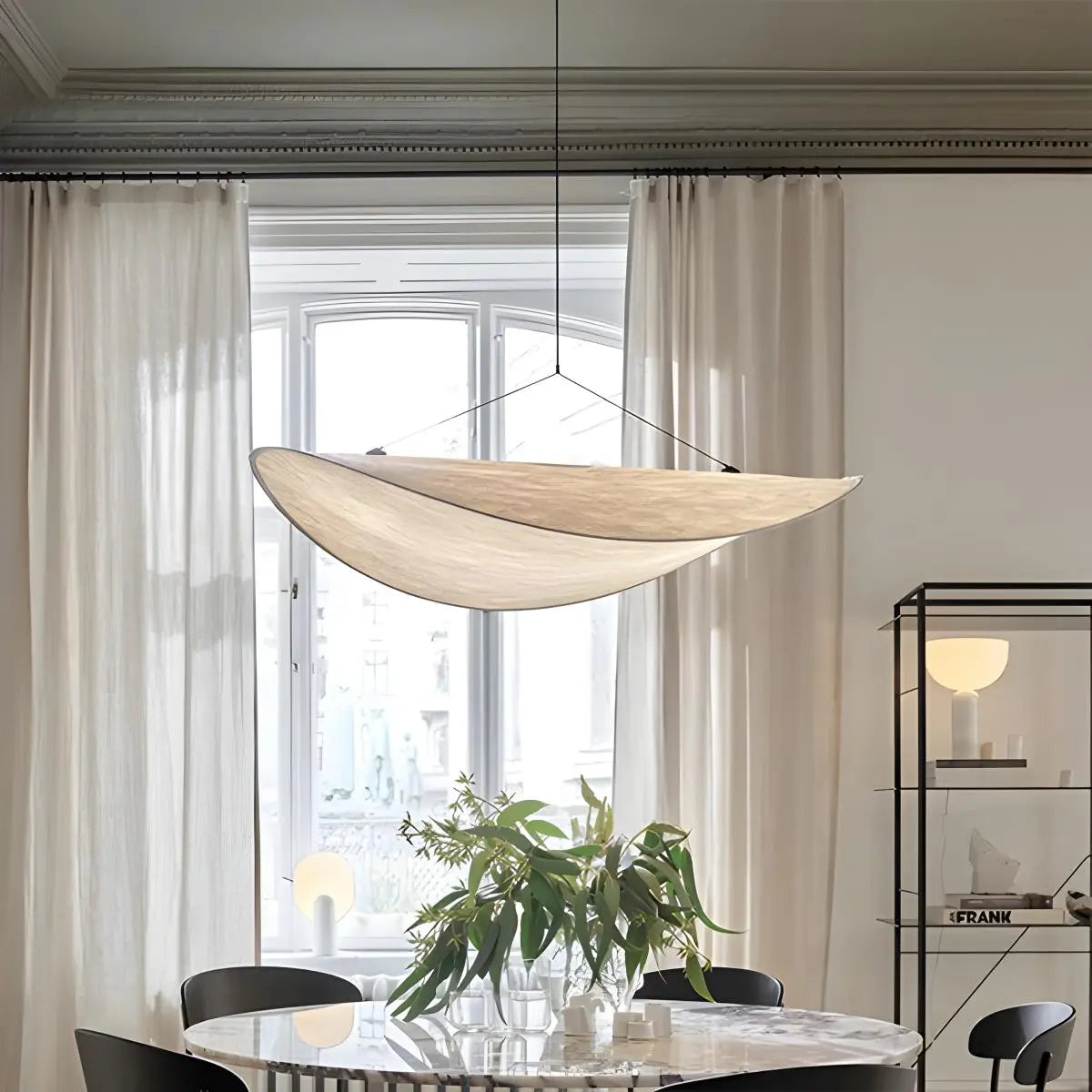 Zen Art Cloud Shape Silk Pendant Light for Living Room | Desfino