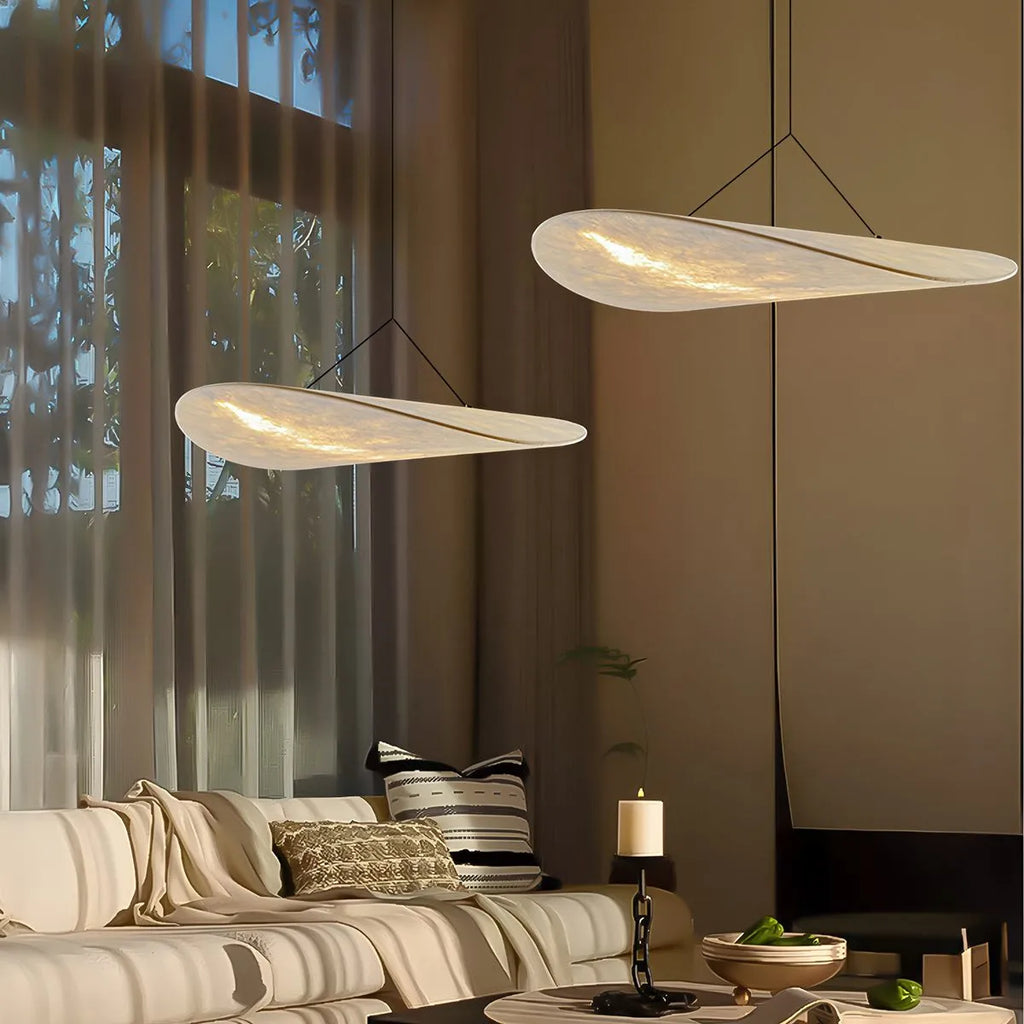 Zen Art Cloud Shape Silk Pendant Light for Living Room | Desfino