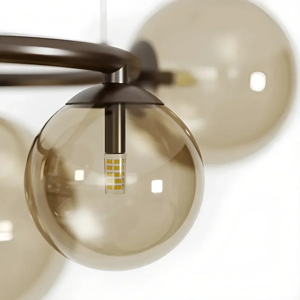 Luxurious Single-Tone Glass Spheres Chandelier | Desfino