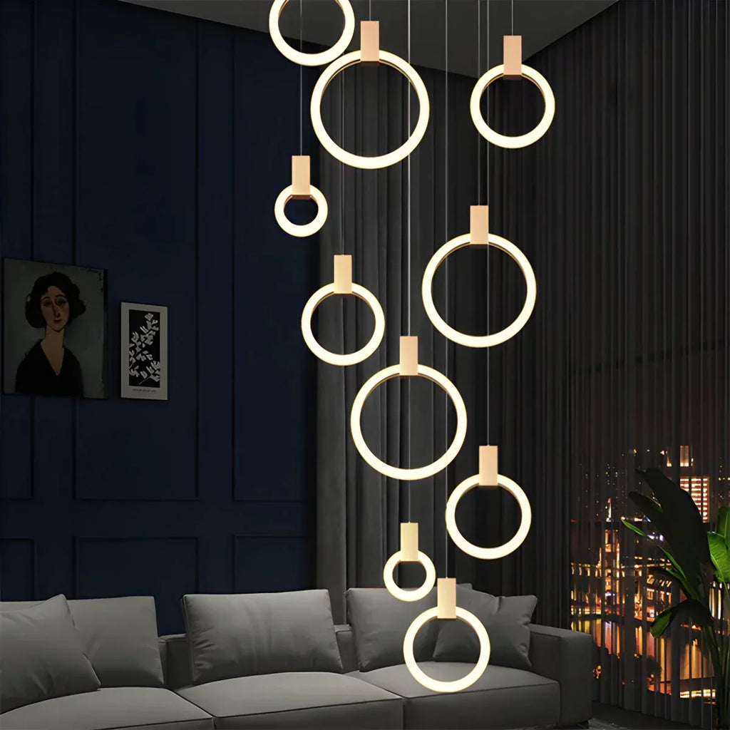Modern Large Staircase Hanging Chandelier | Desfino