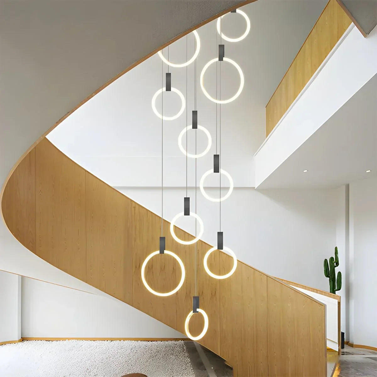 Modern Large Staircase Hanging Chandelier | Desfino