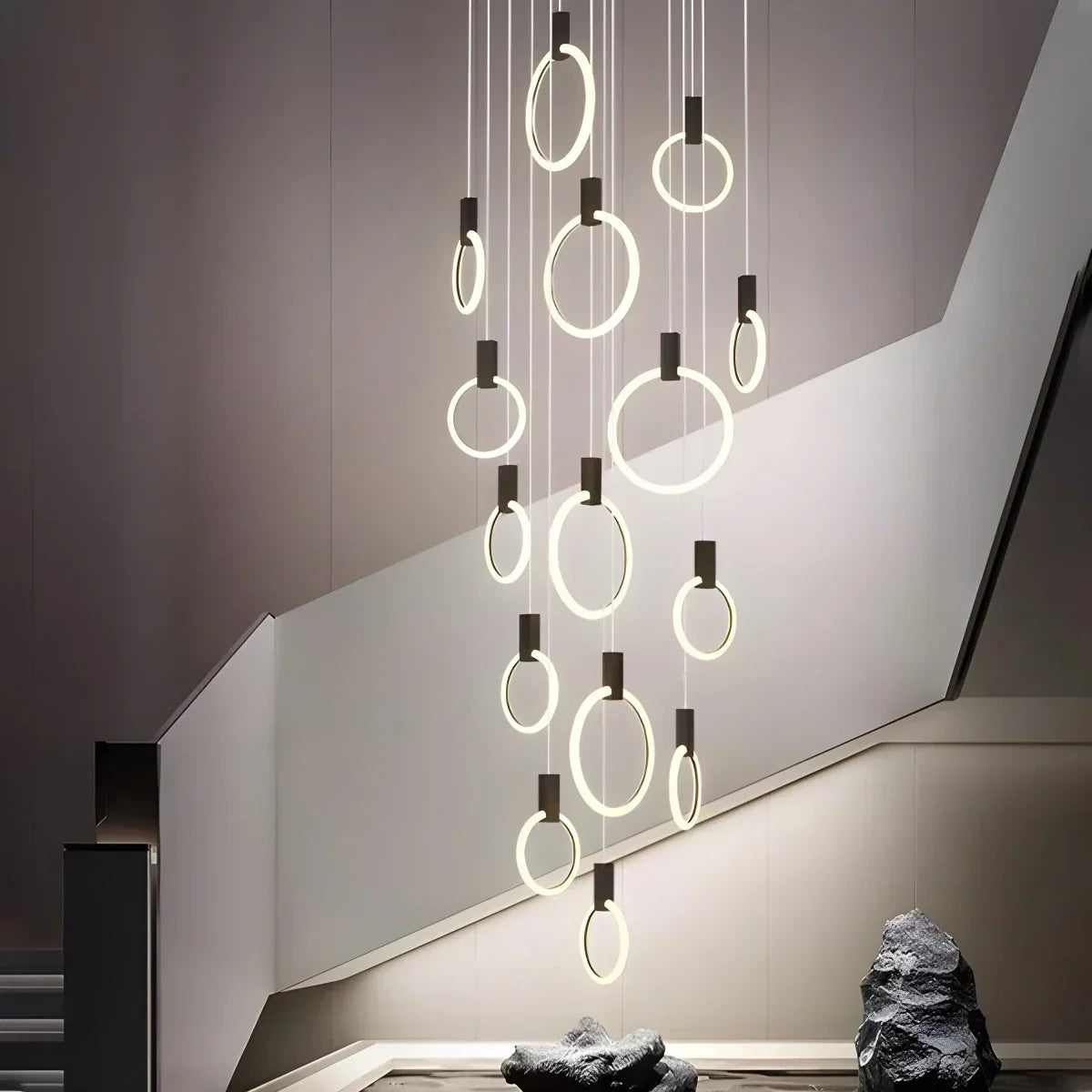 Modern Large Staircase Hanging Chandelier | Desfino