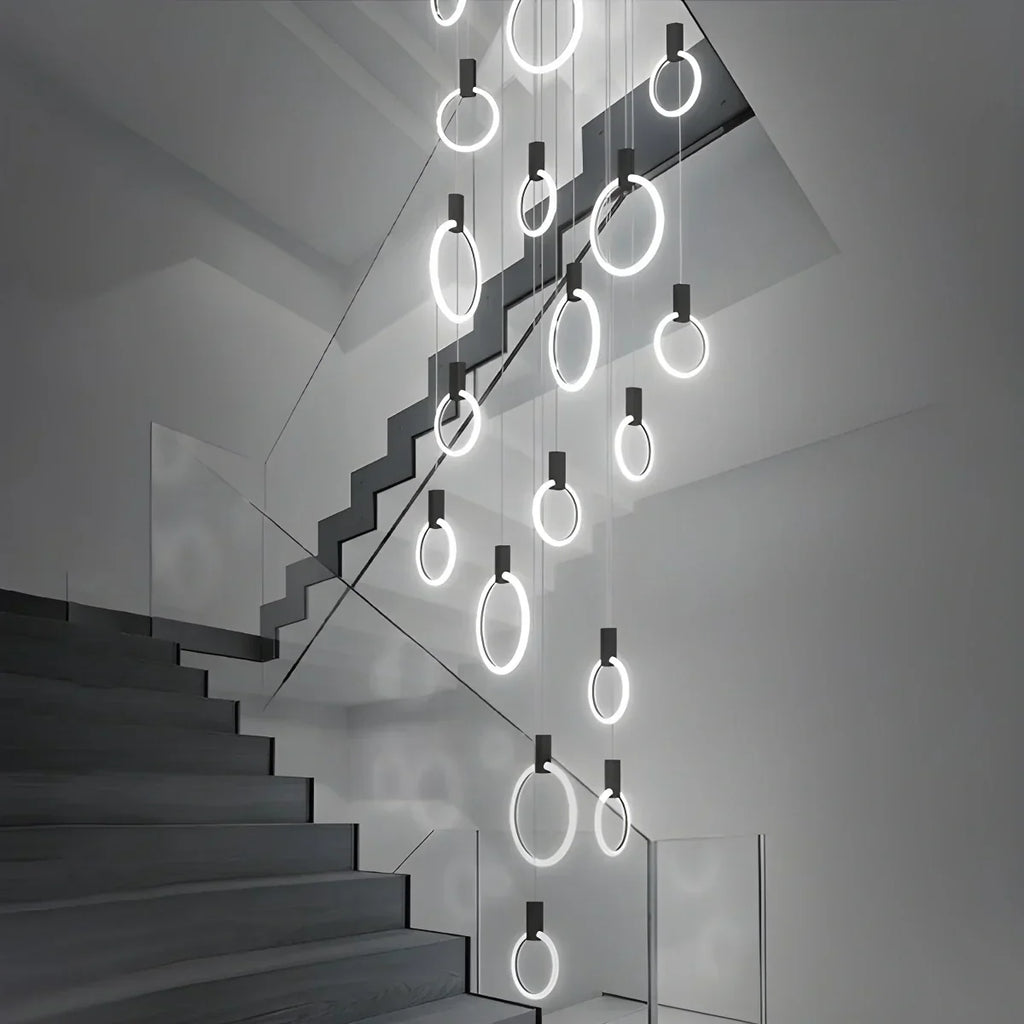 Modern Large Staircase Hanging Chandelier | Desfino