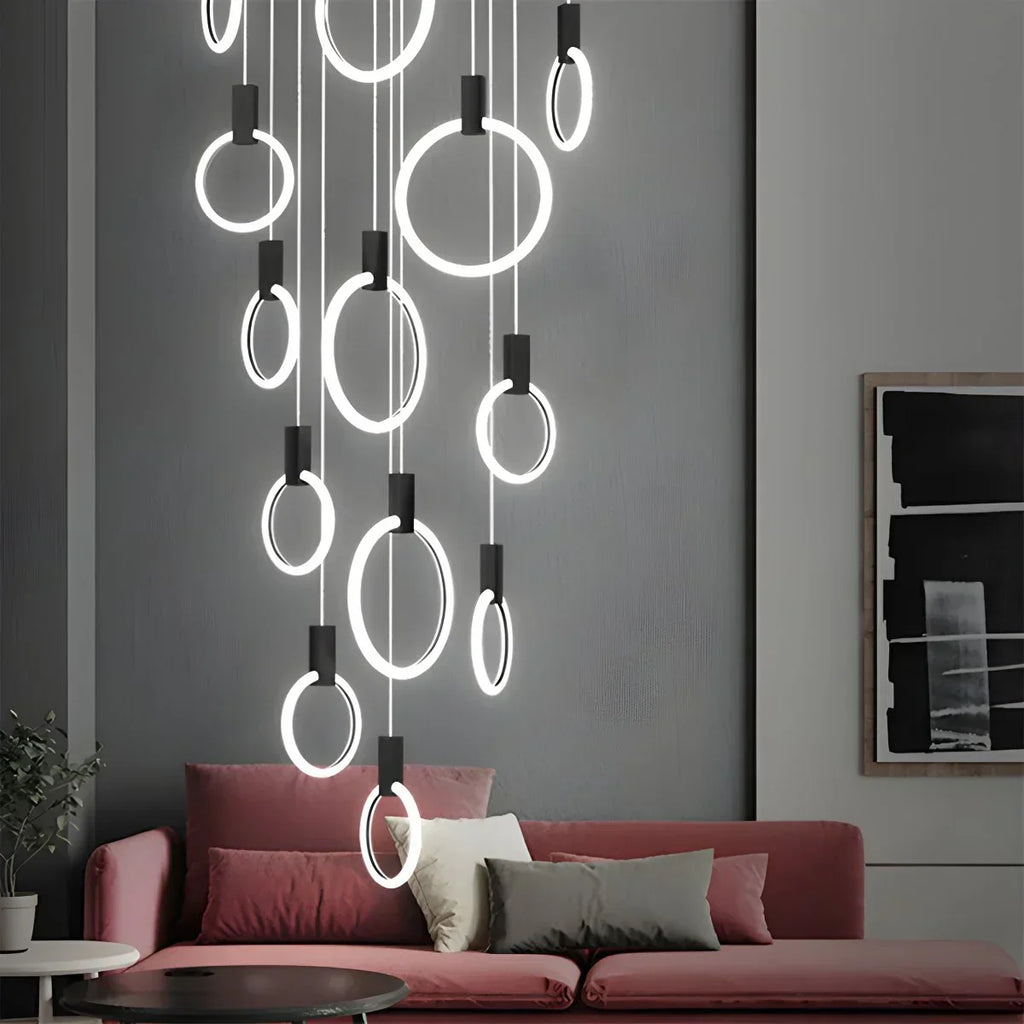 Modern Large Staircase Hanging Chandelier | Desfino