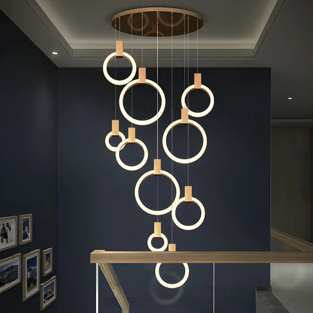 Modern Large Staircase Hanging Chandelier | Desfino