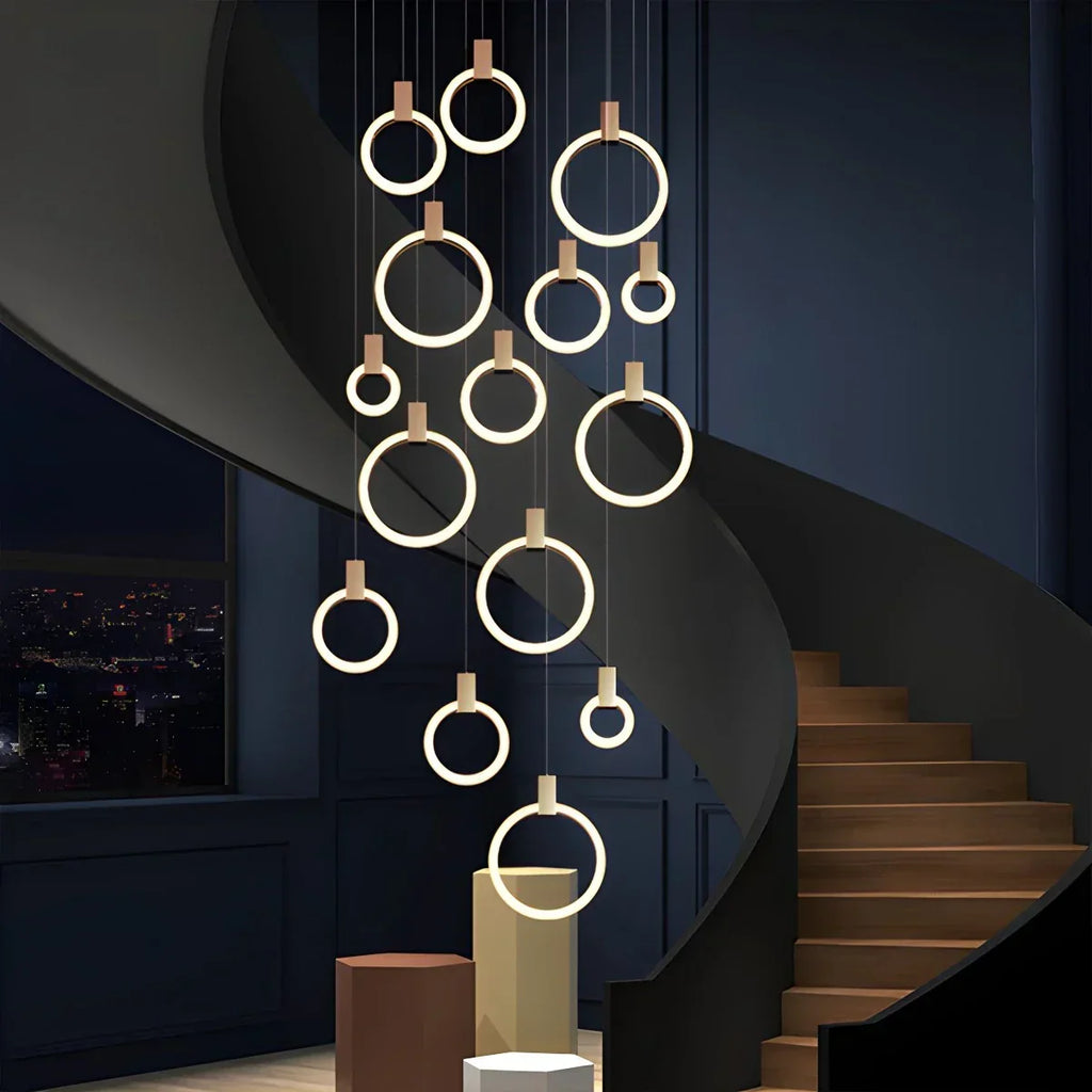 Modern Large Staircase Hanging Chandelier | Desfino