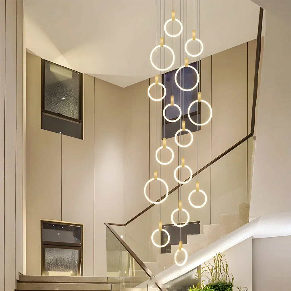 Modern Large Staircase Hanging Chandelier | Desfino