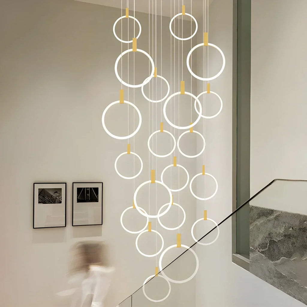 Modern Large Staircase Hanging Chandelier | Desfino