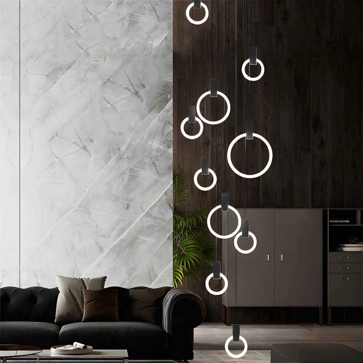 Modern Large Staircase Hanging Chandelier | Desfino