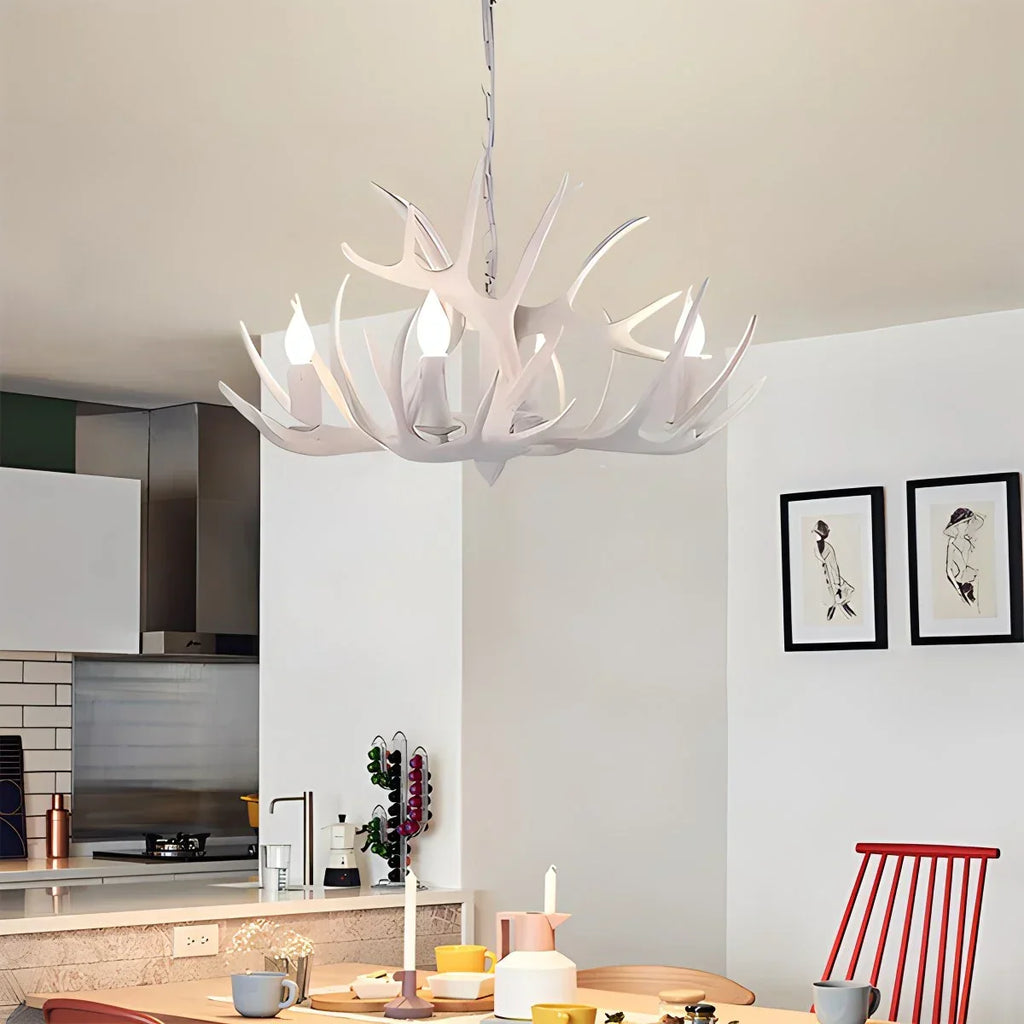 Antler Shape Resin Chandelier for Living Room | Desfino