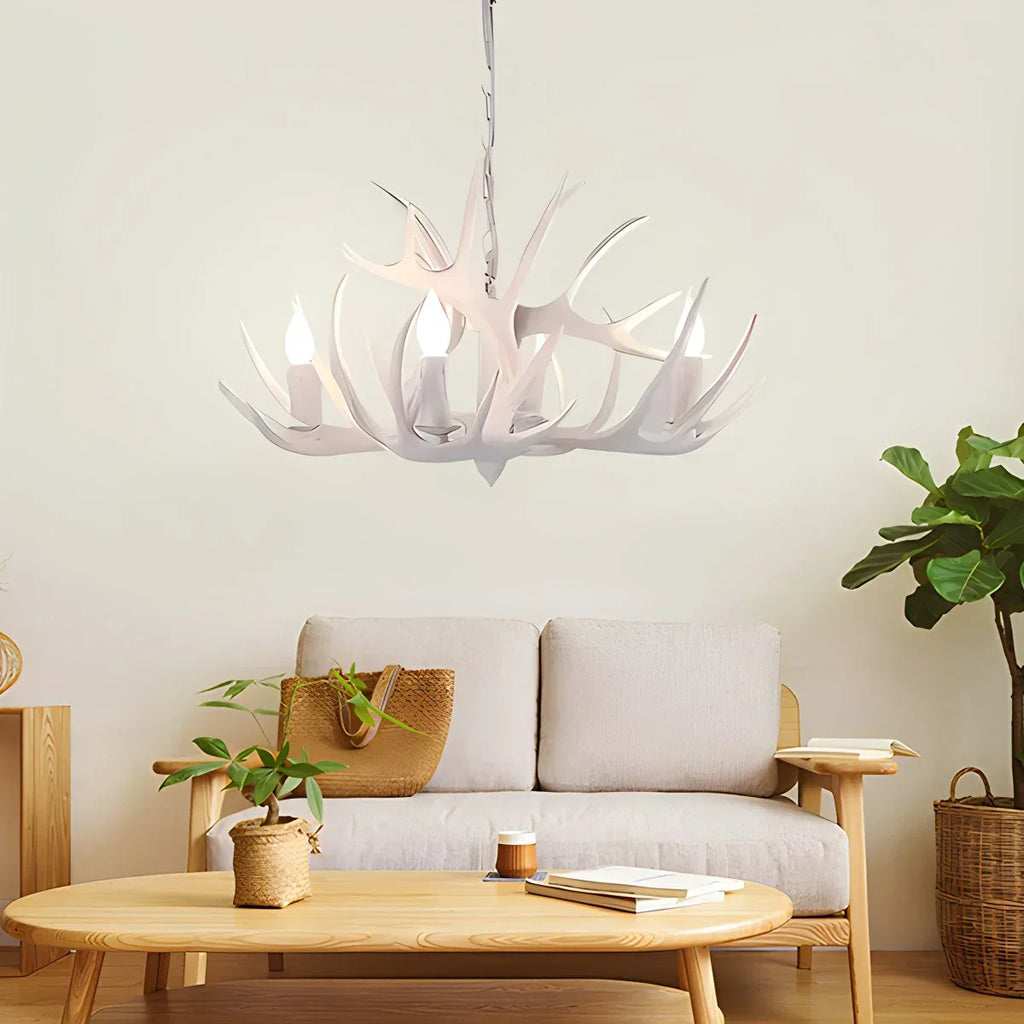 Antler Shape Resin Chandelier for Living Room | Desfino