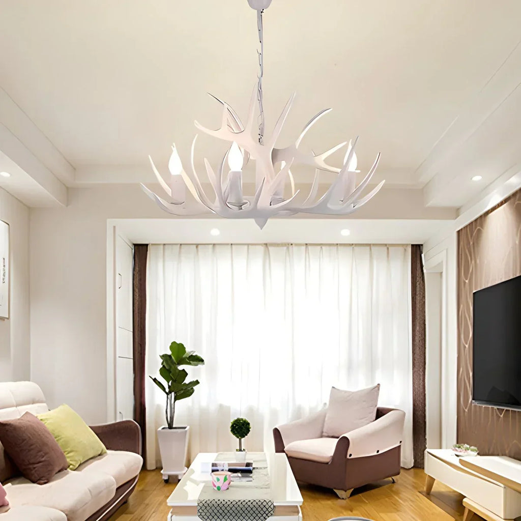 Antler Shape Resin Chandelier for Living Room | Desfino
