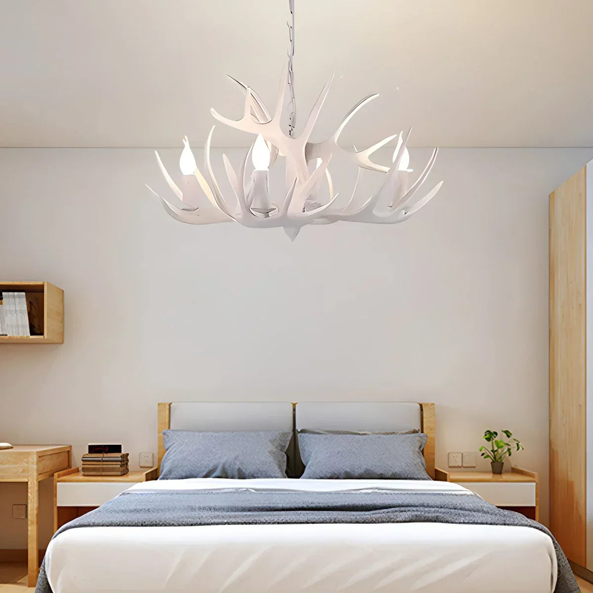 Antler Shape Resin Chandelier for Living Room | Desfino
