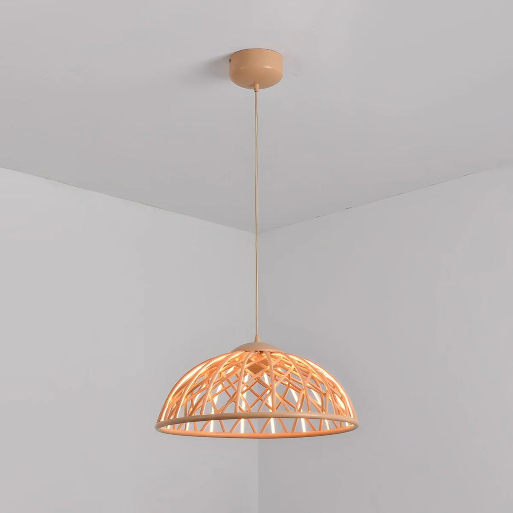 Modern Woven Mesh Art Pendant Light | Desfino