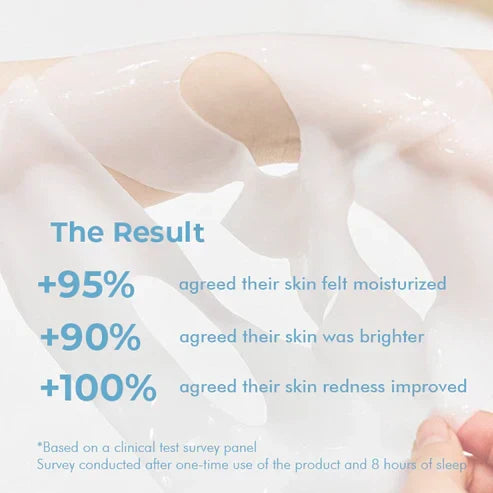 Maschera idratante in biocollagene Aurelia Glow — Trattamento rimpolpante notturno - Desfino