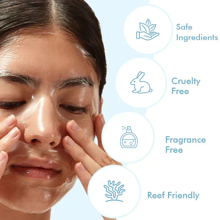 Maschera idratante in biocollagene Aurelia Glow — Trattamento rimpolpante notturno - Desfino