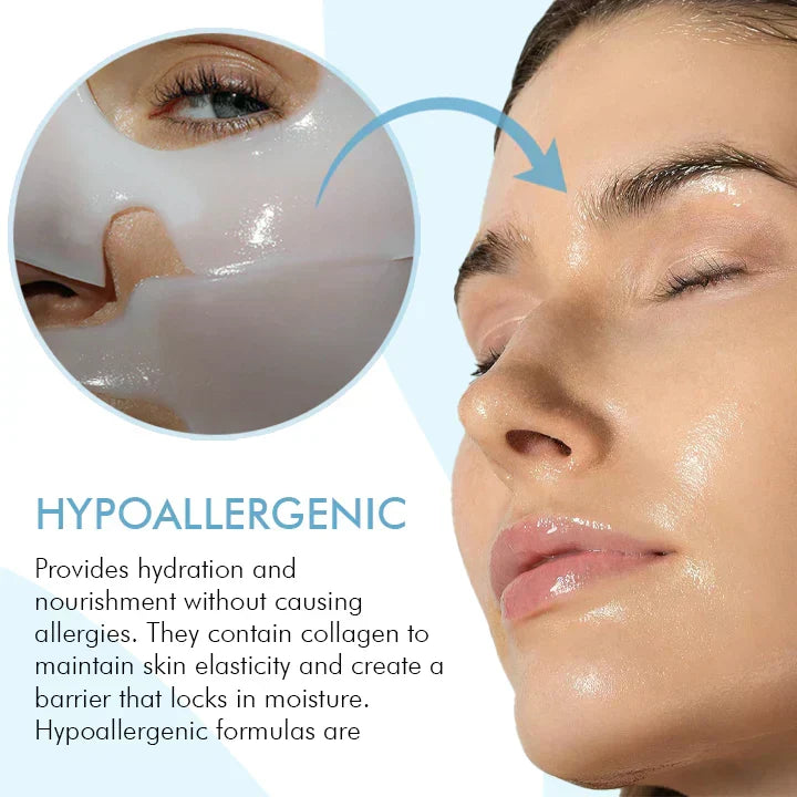 Maschera idratante in biocollagene Aurelia Glow — Trattamento rimpolpante notturno - Desfino