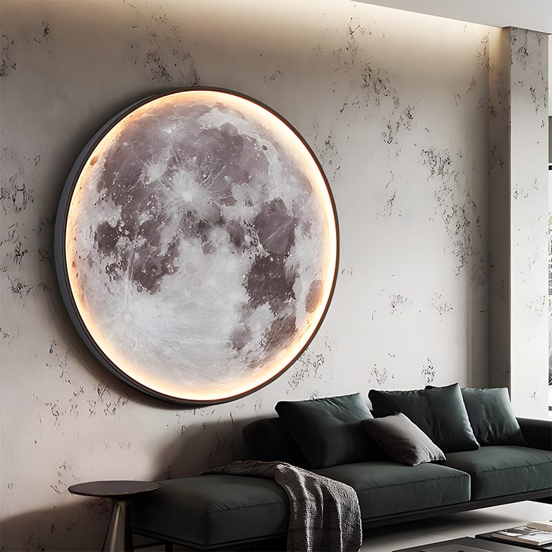Moon/Earth Art Mural Wall Lamp | Desfino