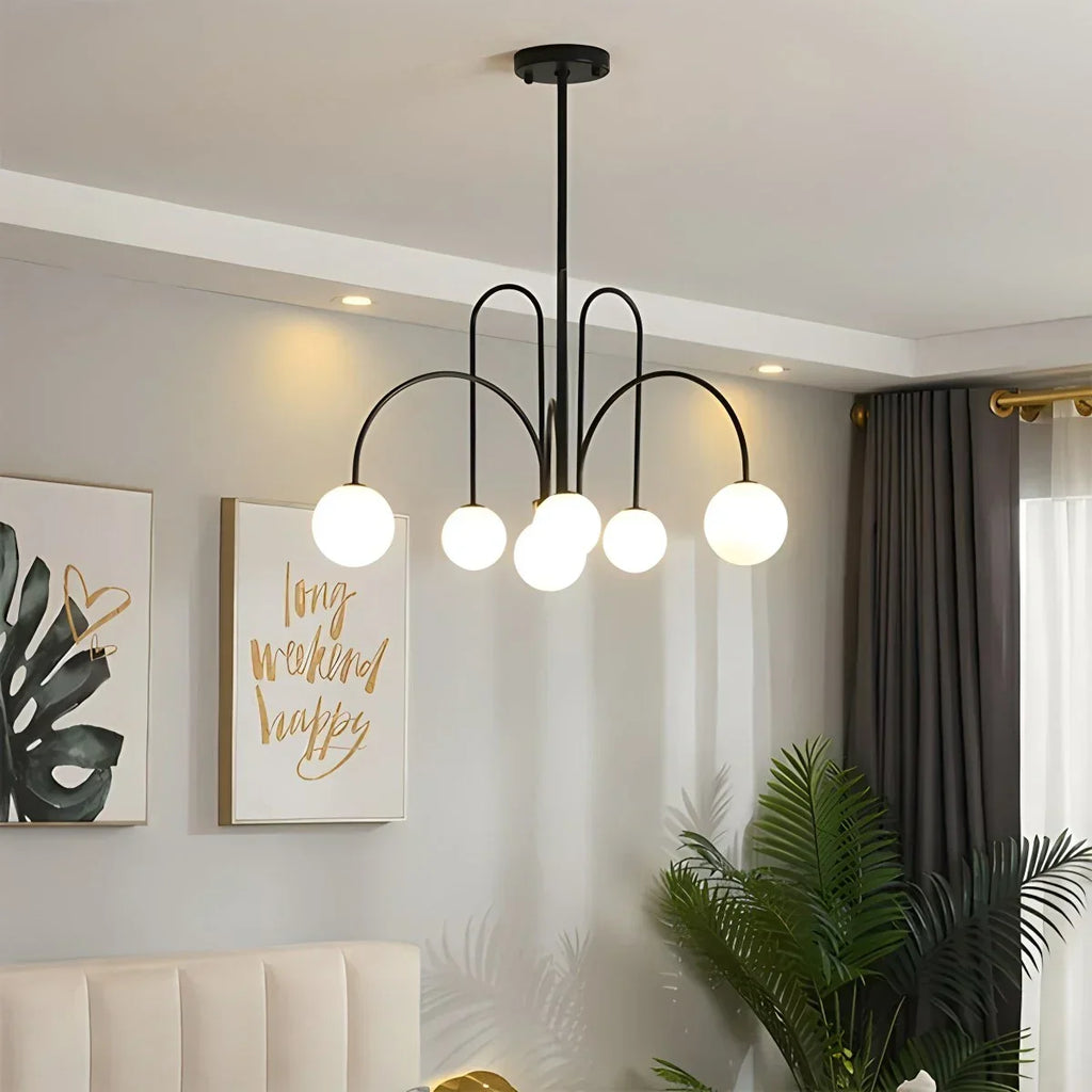 Avi Double Layer Glass Chandelier | Desfino