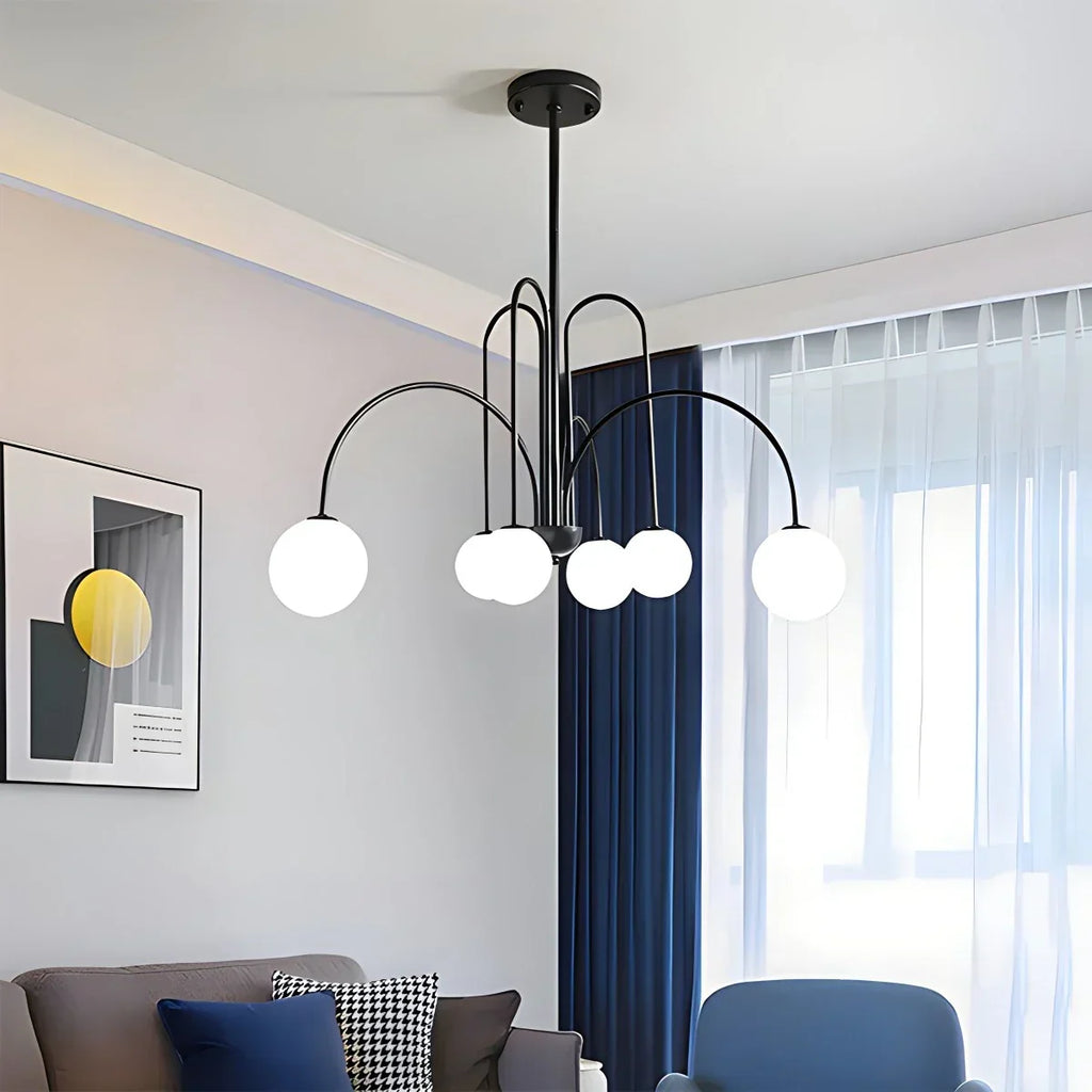 Avi Double Layer Glass Chandelier | Desfino