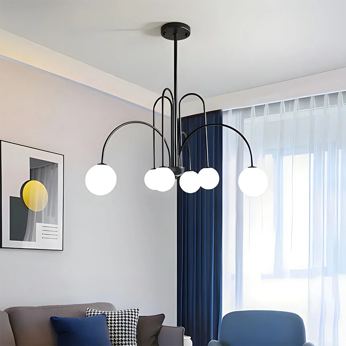 Avi Double Layer Glass Chandelier | Desfino