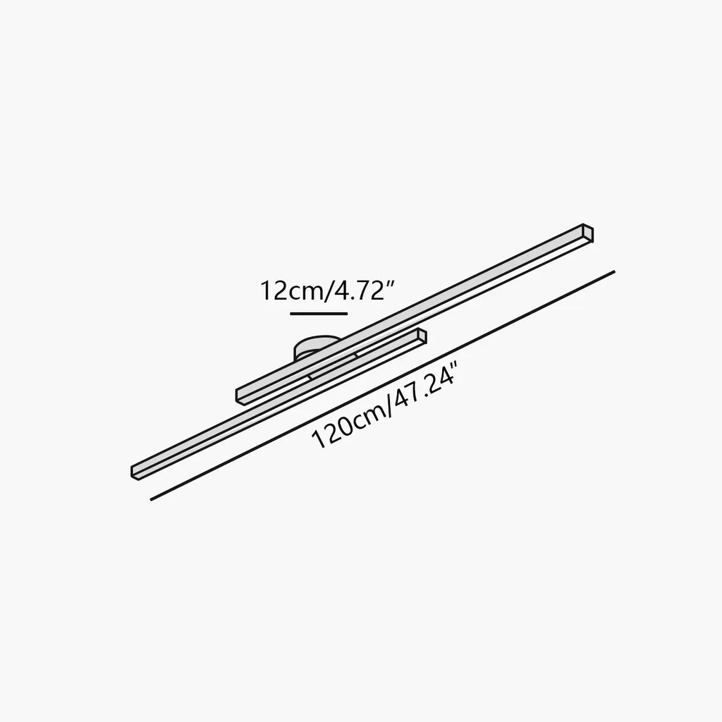 Simple Linear Ceiling Light for Living Room | Desfino
