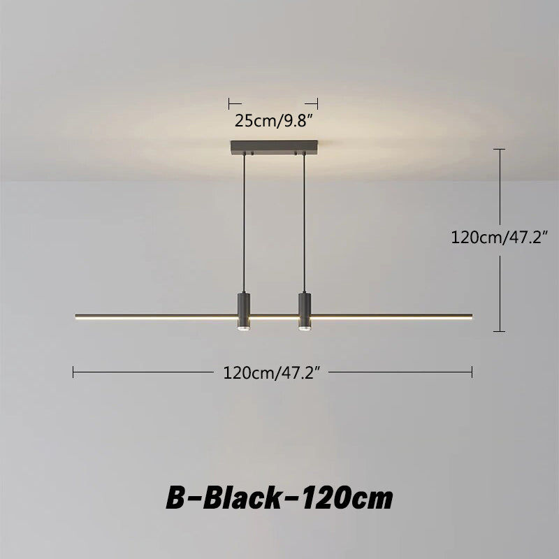 Modern Minimalist Linear LED Pendant Light | Desfino
