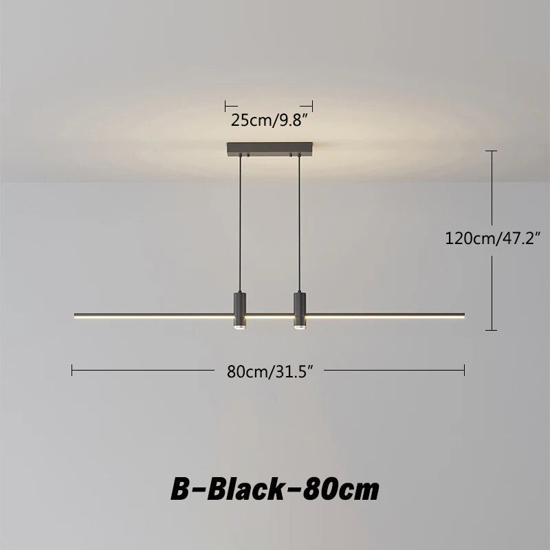 Modern Minimalist Linear LED Pendant Light | Desfino