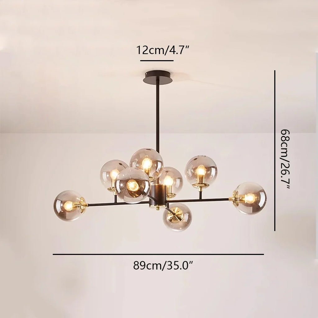 Camilla Glass Chandelier for Living Room | Desfino