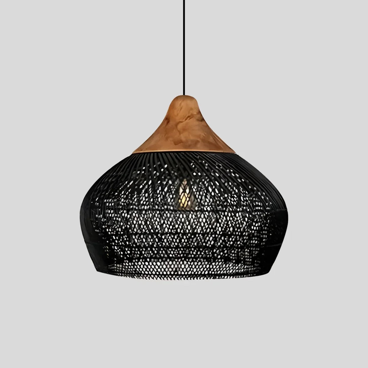 Pendelleuchte im Rattanstil für das Esszimmer | Desfino