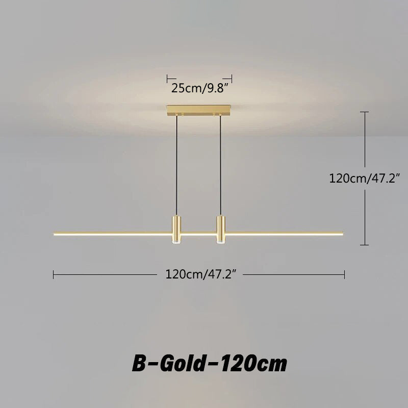 Modern Minimalist Linear LED Pendant Light | Desfino