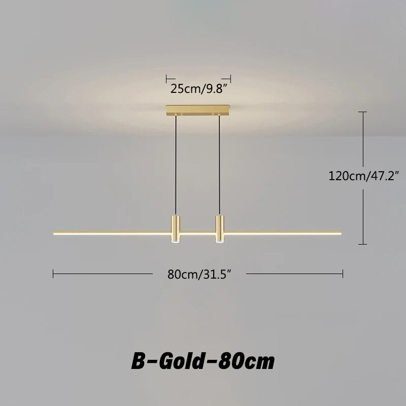 Modern Minimalist Linear LED Pendant Light | Desfino