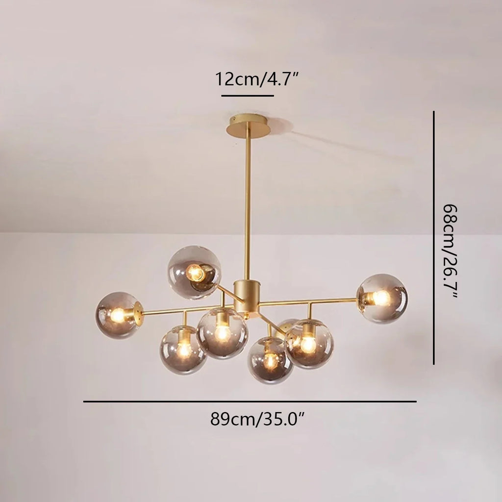 Camilla Glass Chandelier for Living Room | Desfino
