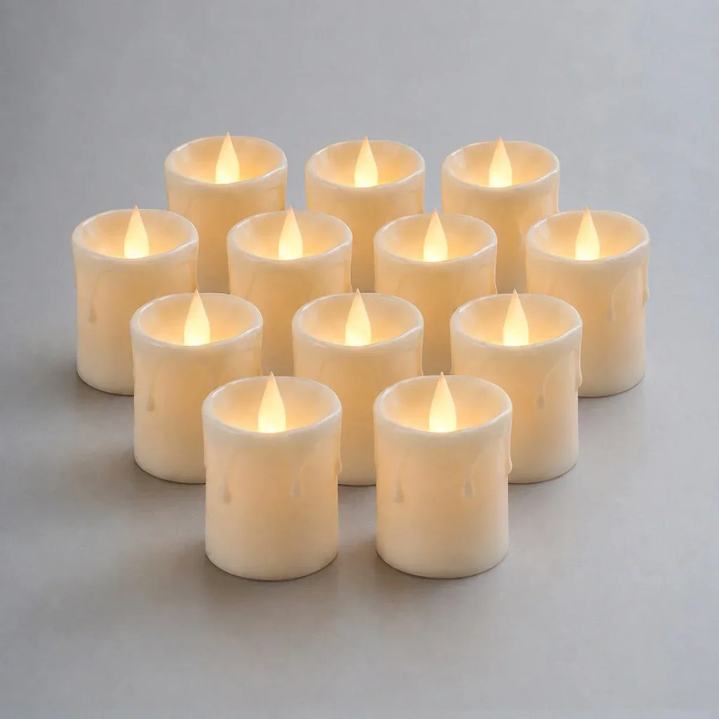 Flameless Votive Candles 12 Pack × 36 | Desfino