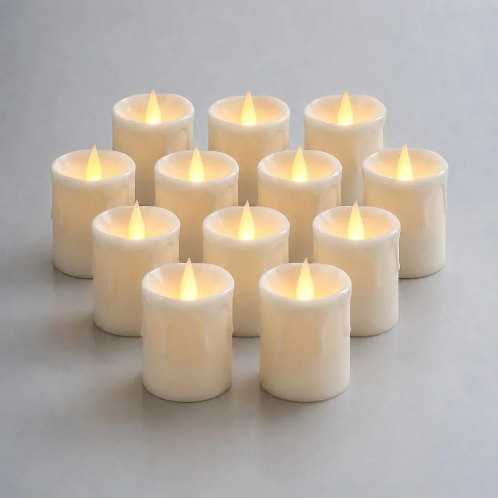 Flameless Votive Candles 12 Pack × 36 | Desfino