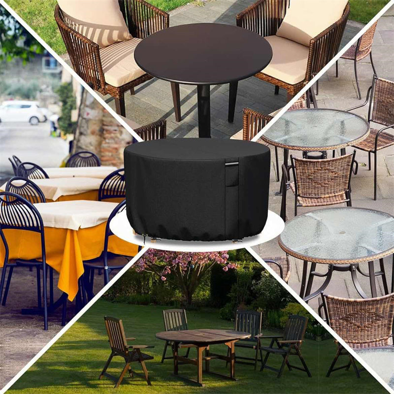 Husă impermeabilă și rezistentă la raze UV pentru mobilier de grădină rotund Vellor - Desfino