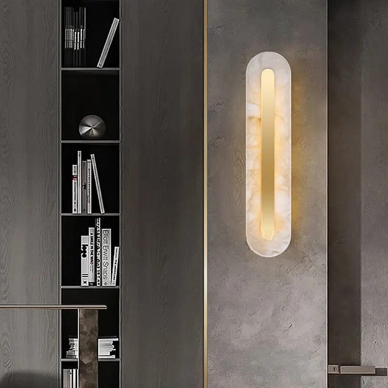 Aurelia Round Marble Wall Light — Timeless Elegant Glow - Desfino