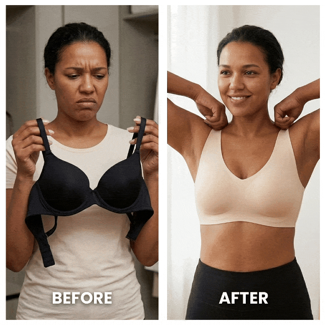 Serivena Vela Seamless Wireless Lift Bra — bezešvá bezdrátová podprsenka s nadzvednutím a hladkou pohodlnou oporou - Desfino