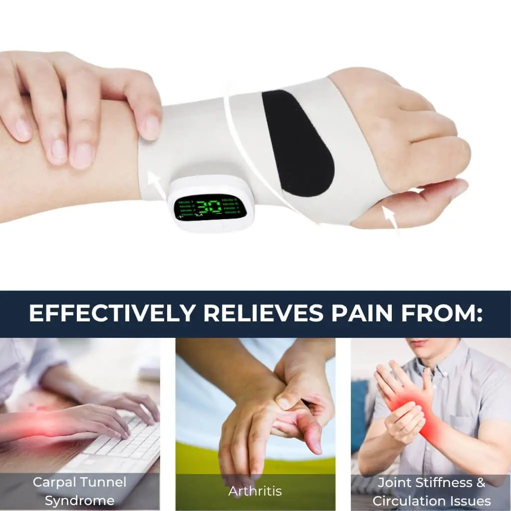 PulseEase EMS-Handgelenkmassagegerät — Schmerzlinderung und Regeneration - Desfino