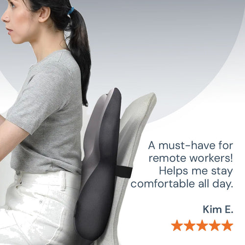 Nastavitelný bederní polštář z paměťové pěny — ergonomická pomůcka pro správné držení těla | Desfino