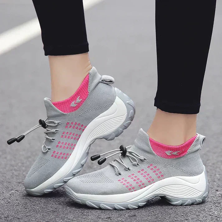 Elara orthopädische Damen-Sneaker - elastische Unterstützung, geräumige Passform - Desfino