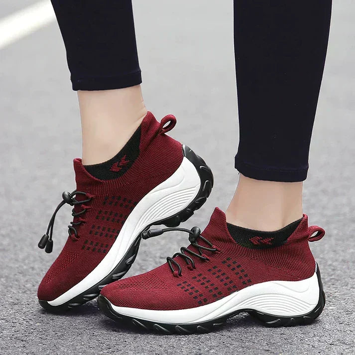 Elara orthopädische Damen-Sneaker - elastische Unterstützung, geräumige Passform - Desfino