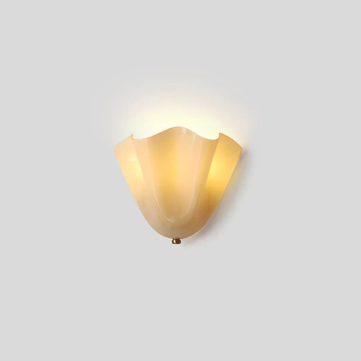 Vintage Flower Colored Glass Wall Lamp | Desfino
