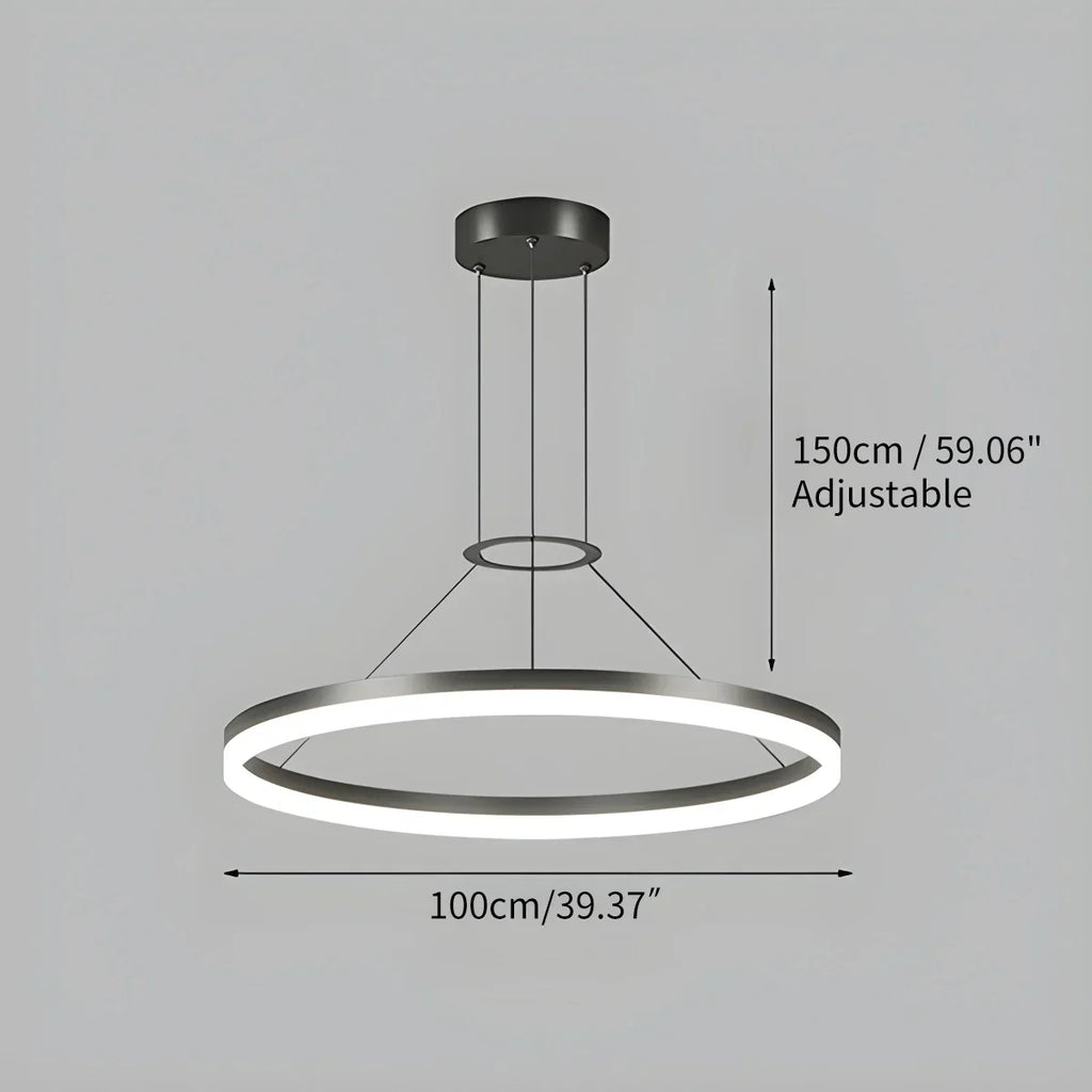 Circular Led Pendant Light for Living Room Kitchen | Desfino
