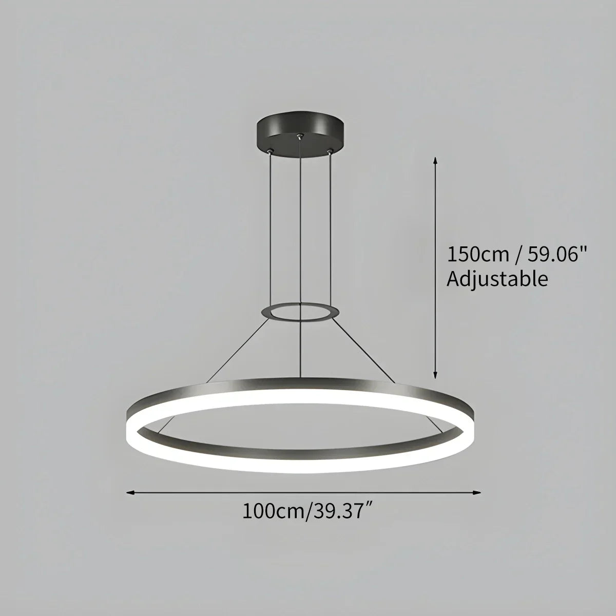 Circular Led Pendant Light for Living Room Kitchen | Desfino