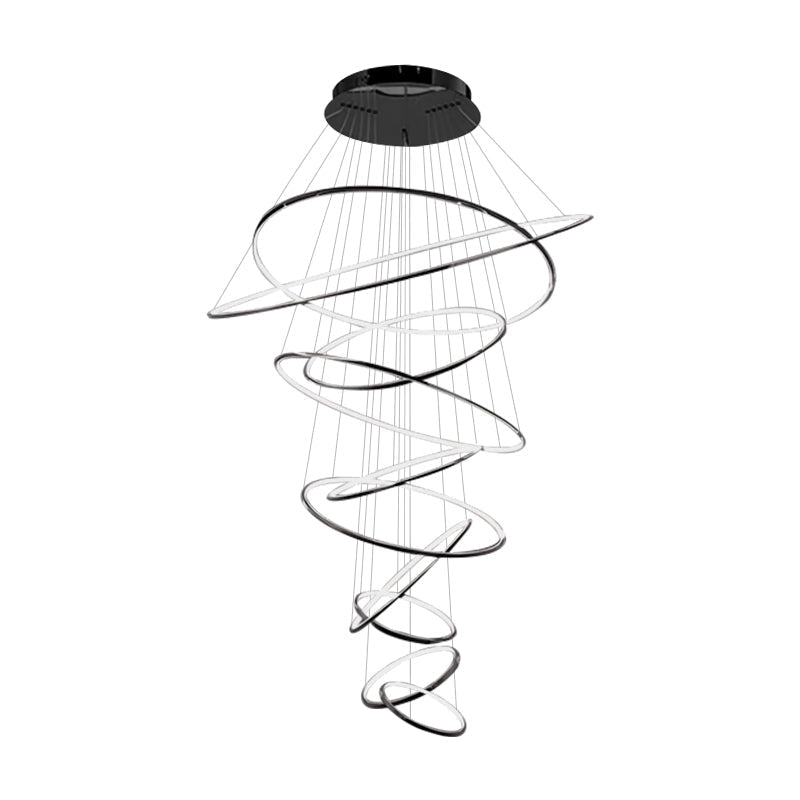 Large Tiered Ring Foyer Chandelier | Desfino