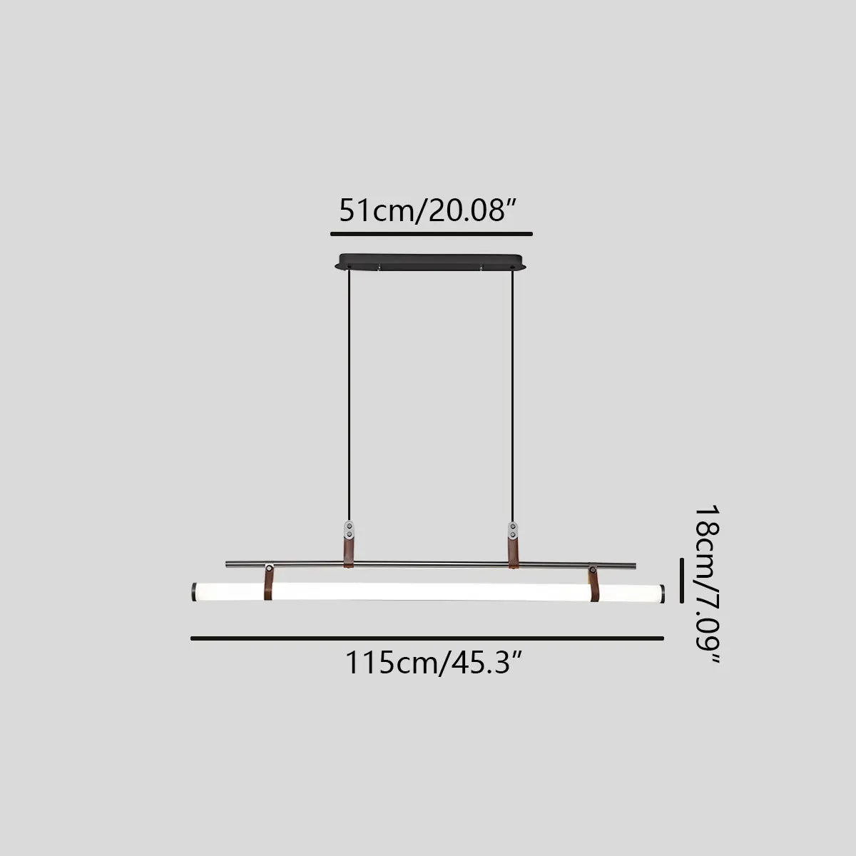Lineare LED-Pendelleuchte Solin für den Essbereich | Desfino
